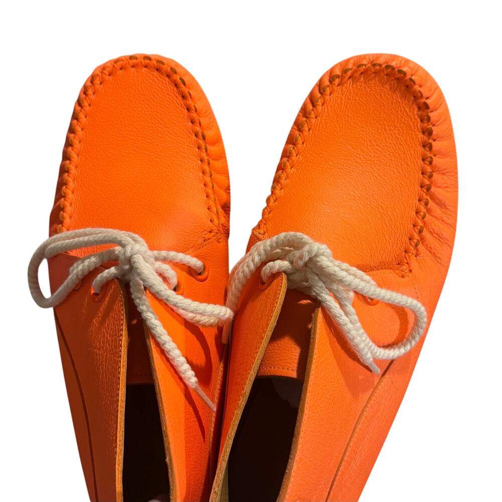 New Auth. Loewe Leather Lace Moccasins Booties Size 40 W/Box & Dust Bags - Picture 7 of 15